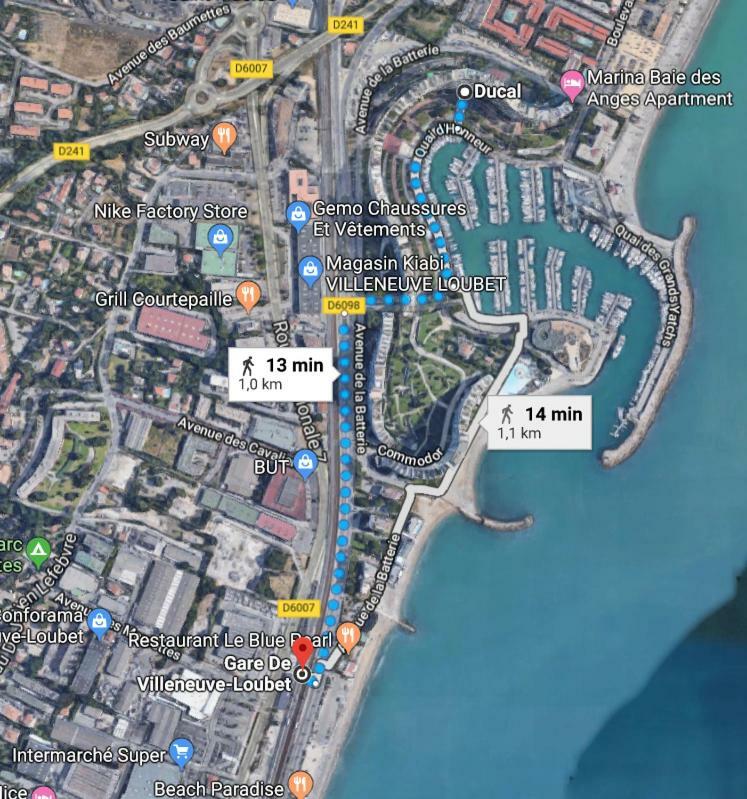 Fame - Marina Baie Des Anges Leilighet Villeneuve-Loubet Eksteriør bilde